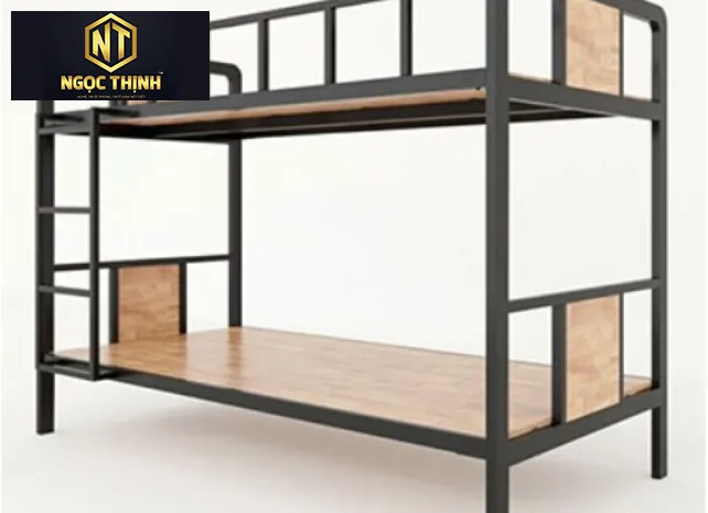 GIƯỜNG NGỦ TẦNG NGỌC THỊNH SẮT PHỦ MÀU